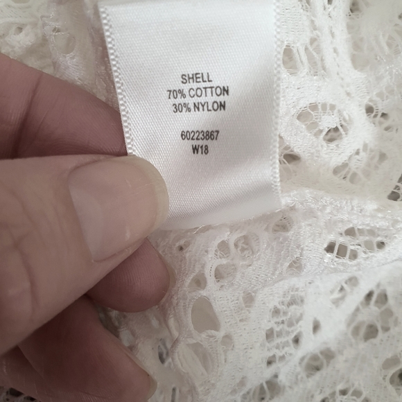 Witchery white lace long sleeve top and camisole set, size 4 - Picture 5 of 12